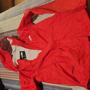 North Face Women's rain slicker red small